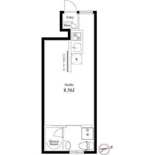 ブライトハウス都立家政【1階】の間取り