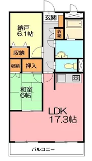 アゼリアコート【3階】の間取り