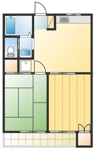 リバティーオキツII【2階】の間取り