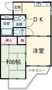 アイカワハイツ【2階】の間取り