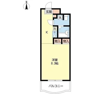 フォルチュナート成田【3階】の間取り