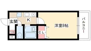 リバティハウス【4階】の間取り