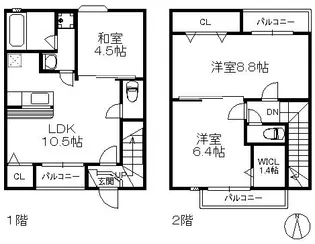 ポラリス東城内の間取り