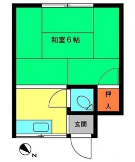 鈴木荘【2階】の間取り