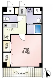 第22友建ビル【3階】の間取り