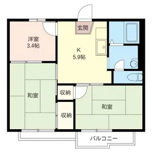 プランドール湘南【2階】の間取り