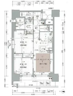 プレサンス ロジェ 泉【8階】の間取り