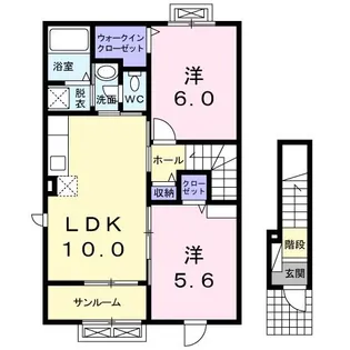 オルテンシア II【2階】の間取り
