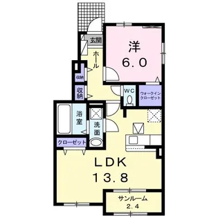 チェリーコート A【1階】の間取り