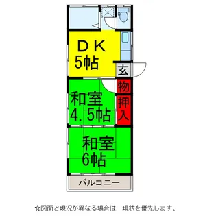 コーポ成田【2階】の間取り