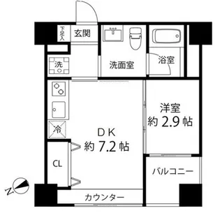 ハイリーフ上野【10階】の間取り