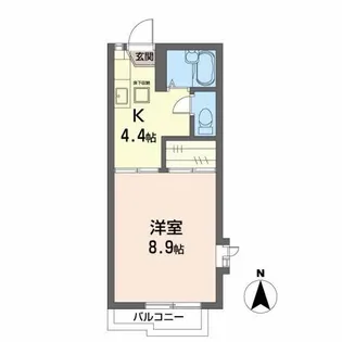 コーズヴィラ【1階】の間取り