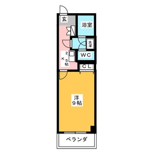 ノーステラス庄内通【3階】の間取り