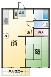 南守谷ハイム【2階】の間取り