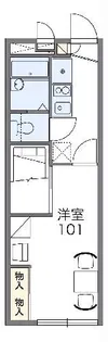 レオパレスのりくらI【2階】の間取り