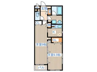 ツインパル市名坂【1階】の間取り
