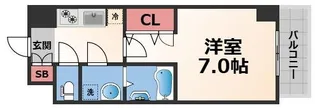 S-RESIDENCE高井田Central【8階】の間取り