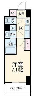 meLiV岐阜駅前【7階】の間取り