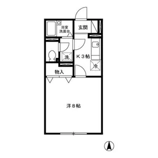 グリーンライフ桂木A【1階】の間取り