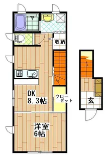 メゾン・ドミソ【2階】の間取り