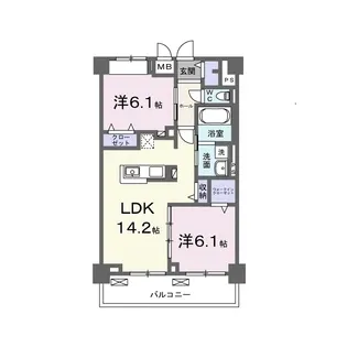 エルドール【6階】の間取り