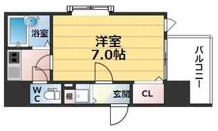 ディナスティ福島【9階】の間取り