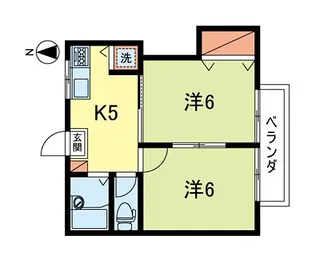 メゾンフルール【1階】の間取り