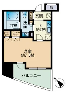 パークアクシス博多【7階】の間取り