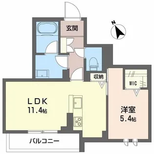 アンビエラ中川【2階】の間取り
