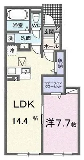 ココロテラス II【1階】の間取り