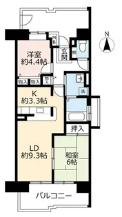 UR西宮マリナパークシティ丘のある街【1階】の間取り