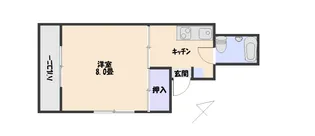 パークハイツ東石岡【3階】の間取り