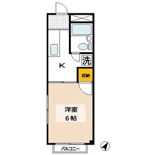 ハイツHIRO【1階】の間取り