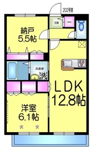 ソレイユ【1階】の間取り