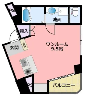 シャンティよねや【4階】の間取り