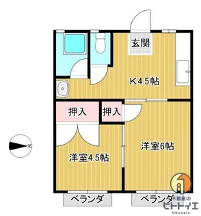 八女クリスタルハイム【1階】の間取り