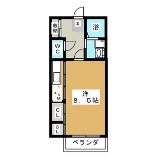 スペース南風【1階】の間取り