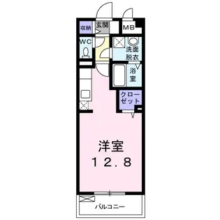 レガーミ泉中央【4階】の間取り