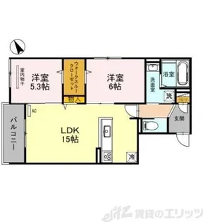 D residence茨木蔵垣内【2階】の間取り