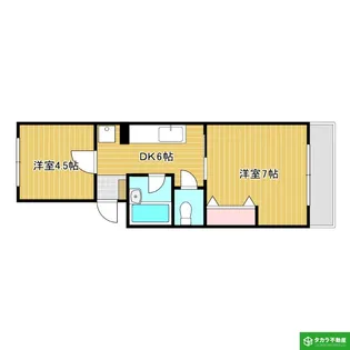 コーポアクシオンII【3階】の間取り