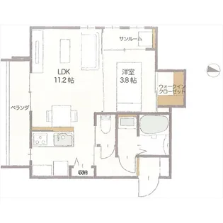 Ciel【1階】の間取り