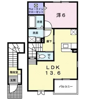 シアンドバリ A【2階】の間取り