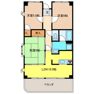 BELLE VILLE I【3階】の間取り