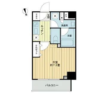フレシア中目黒【3階】の間取り