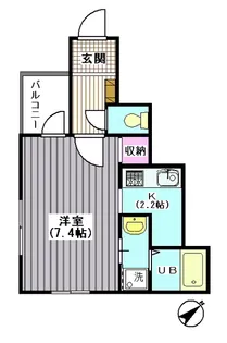 ブランシール武蔵小山【2階】の間取り