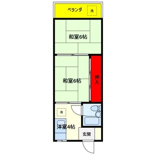 マンション松村【2階】の間取り