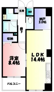 グラビス【1階】の間取り