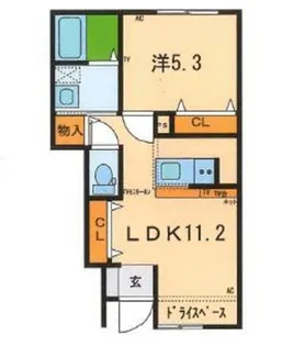 プリメール【1階】の間取り