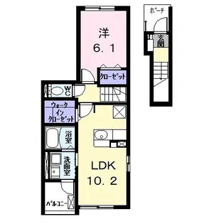 エスポワール高畑【2階】の間取り