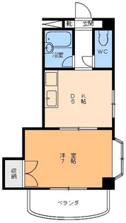 プリムベール湊町【3階】の間取り